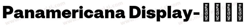 Panamericana Display字体转换